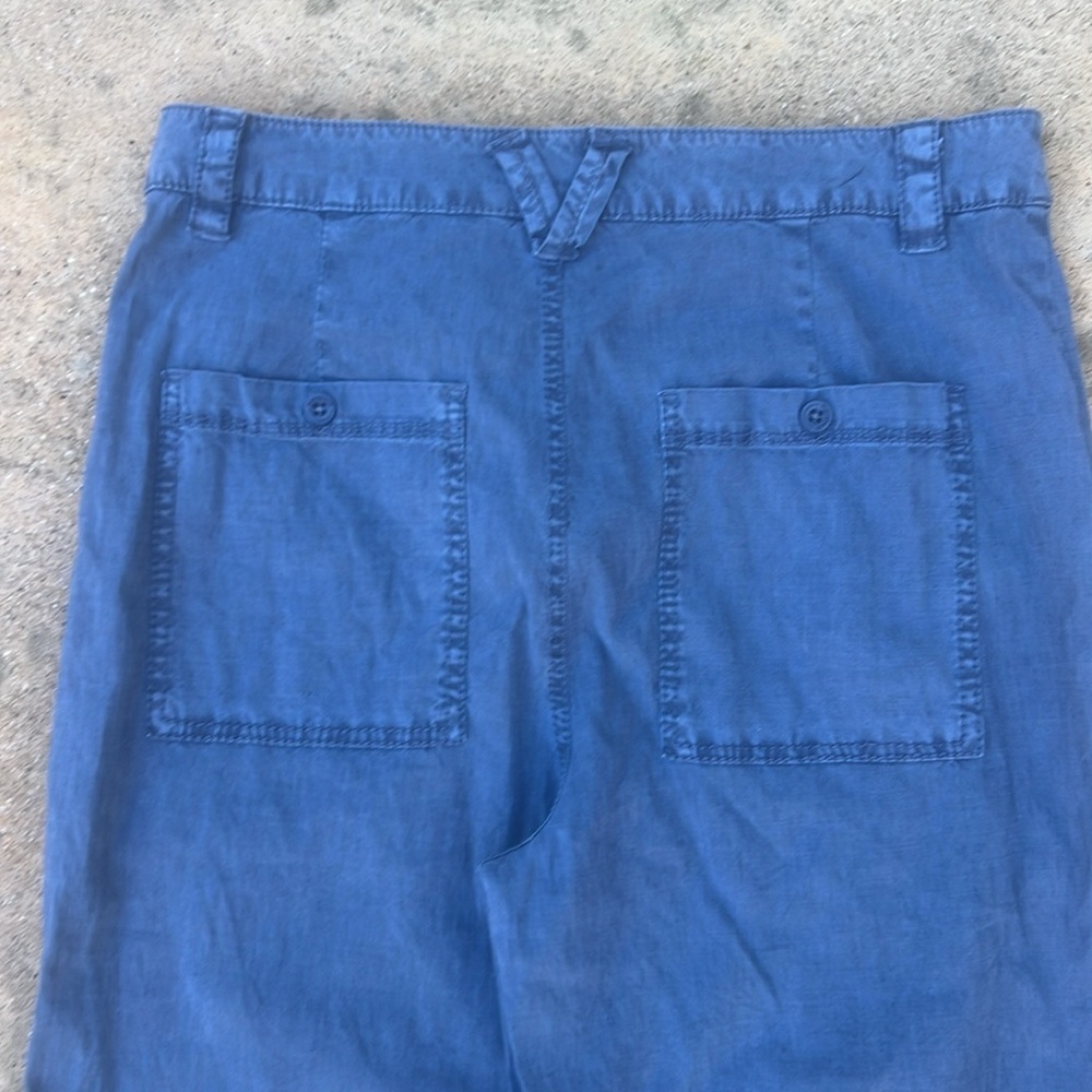MARRAKECH Anthropologie Women's Blue Linen Blend Trouser Pants Size 28 / M - Picture 6 of 9